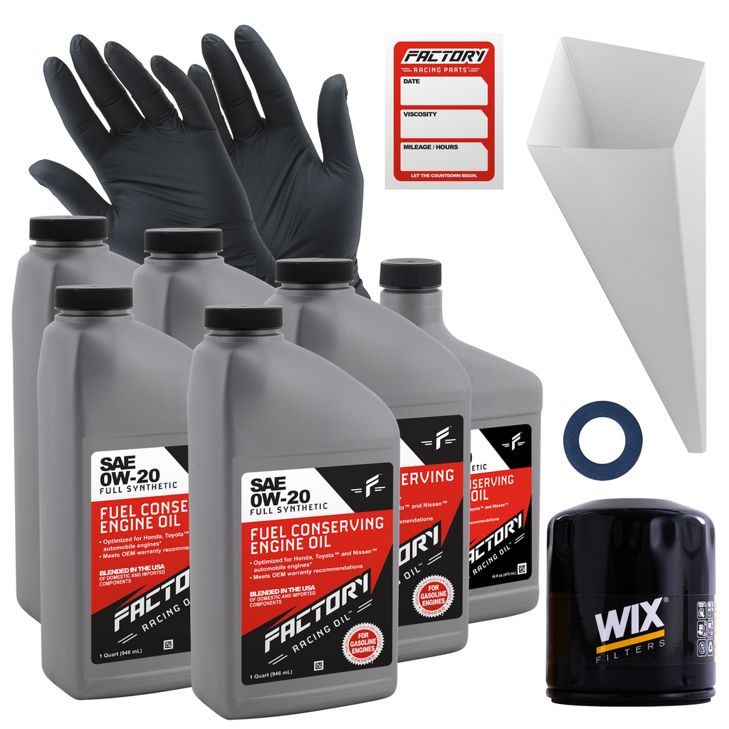 Oil Change Kit For Toyota Tacoma 2.7L L4 2007-2015 0W-20 Full Synthetic Oil - 5.5 Quarts