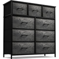 Faux Wood Dresser 9 Drawers For Bedroom Furniture Storage