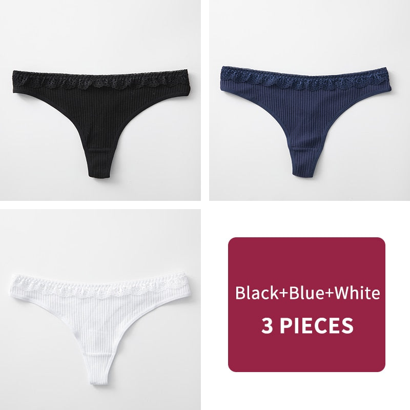 Women's G-String Panty 3 Pcs Set