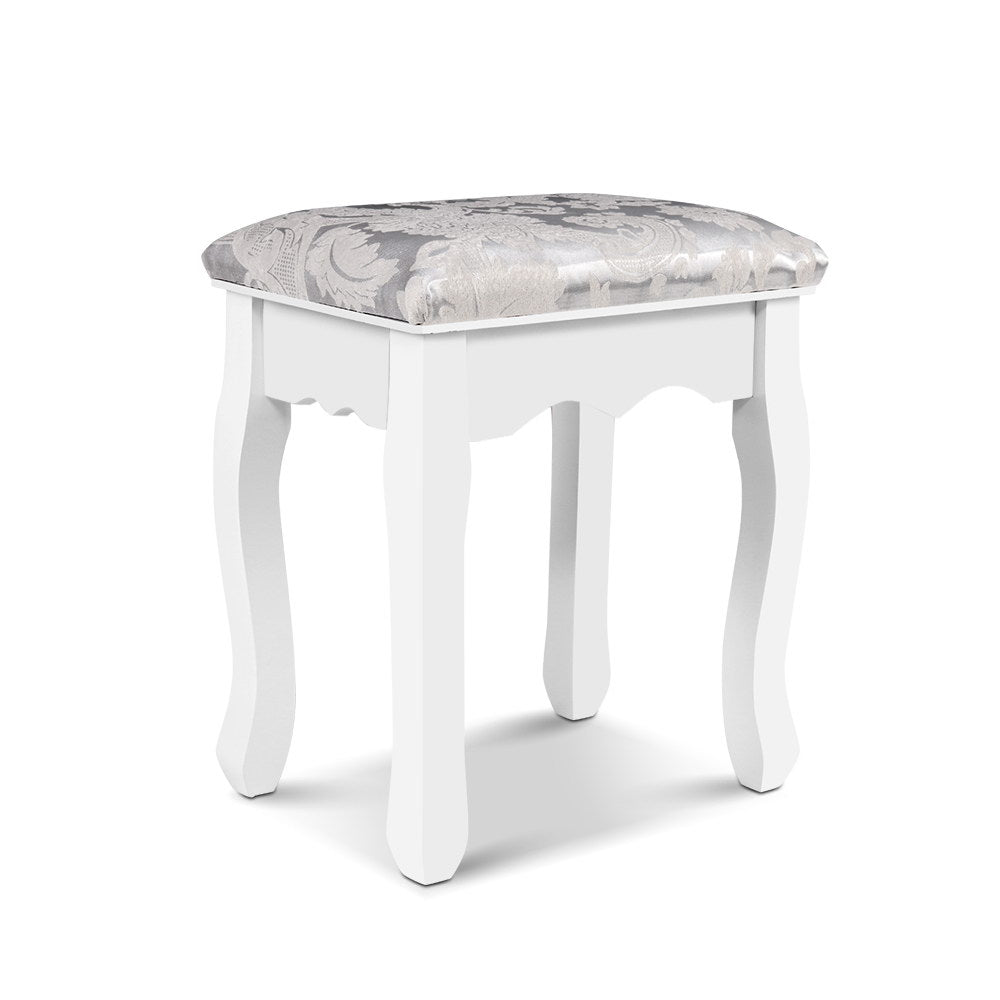 NNEDSZ Dressing Stool Bedroom White Make Up Chair Living Room Fabric Furniture
