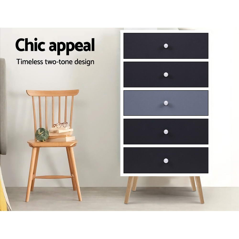 NNEDSZ Chest of Drawers Dresser Table Tallboy Storage Cabinet Furniture Bedroom