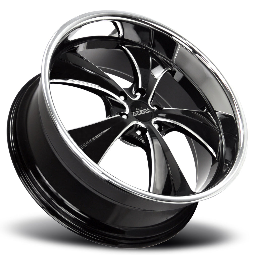 Old Skool Gloss Black Milled Stainless Steel Lip