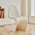 Designer Plastic Dining Chairs Space Saving Ergonomic Apartment Makeup Chair White Fashion Meubles De Salon Interior Furniture
