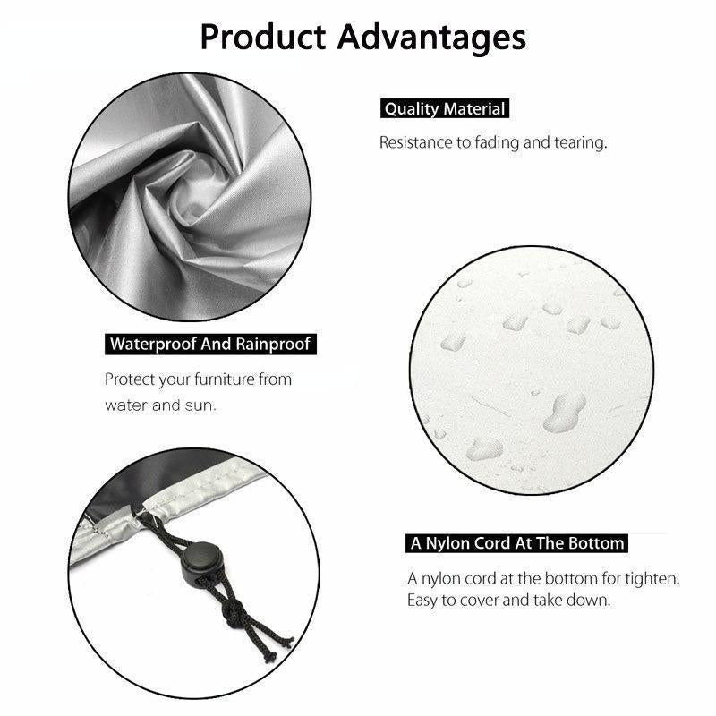 NNEIDS Waterproof Outdoor Furniture Cover - 244X244X30Cm