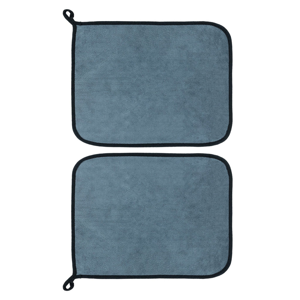 MOTIVITY 2 Pack Microfiber Detailing Cloths - Lint Free, Scratch Free - For Interior and Exterior Car Detailing (11.81" × 15.75")